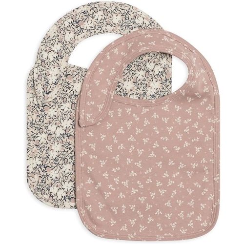 Colored Organics - 2-Pack Organic Cotton Baby Bibs - Bibs for Baby Girls & Boys