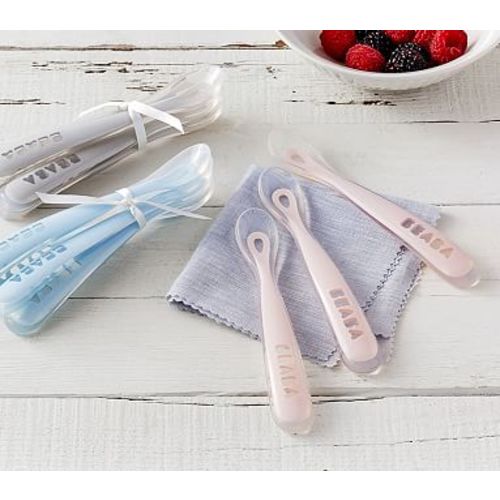 BEABA Soft Spoons, Set of 3 Gray