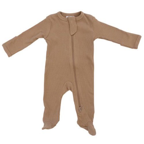 Organic Footed Zipper One-Piece