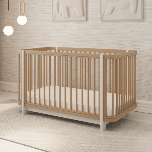 The Milan Crib: 3-in-1 Convertible Bassinet, Crib & Bed - Nurture&