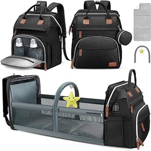 Amazon.com: DERSTUEWE Diaper Bag Backpack,Baby Diaper Bags, Baby Shower Gifts, Multifunctional diaper backpack Large Capacity, (Black) : Baby