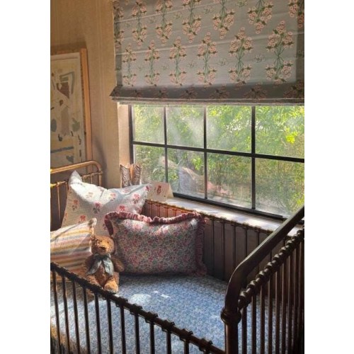 LIBERTY LONDON fitted Crib Sheets moses basket blue white floral Baby Bedding petite flowers Mini Crib Sheet garden Changing Pad Cover