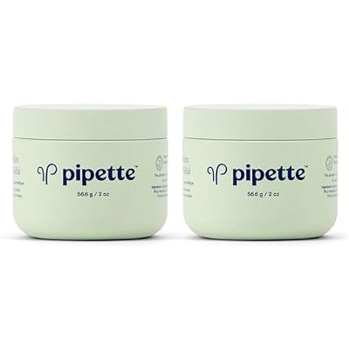 Pipette Baby Balm - Protects, Hydrates & Nourishes Sensitive Skin - Baby Essentials for Newborn with Renewable Plant-Derived Squalane, 2 oz (Pack of 2)