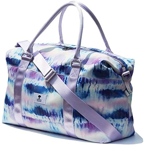 ESVAN Travel Tote Duffel Gym Bag,Weekender Overnight Carry-on Tote Crossbody Bag with Wet Pocket and Trolley Sleeve Upgraded