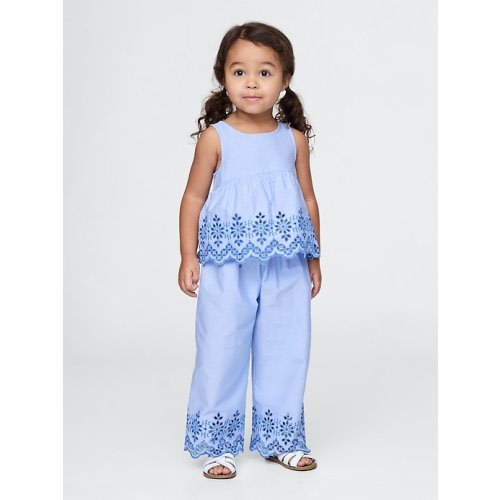 Baby & Toddler Eyelet Poplin Outfit Set