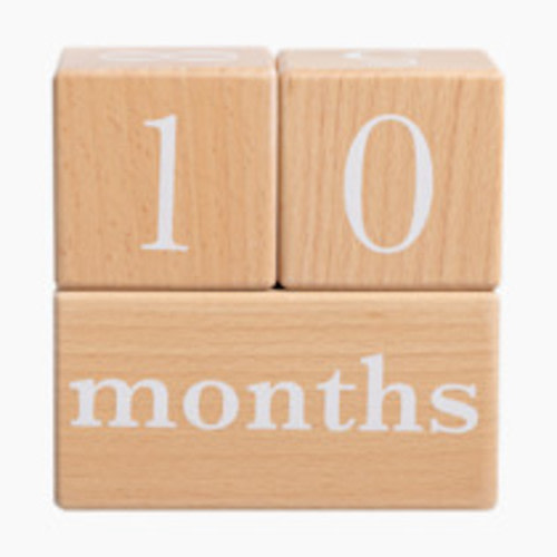 Pearhead Natural Wooden Milestone Blocks