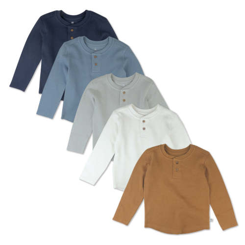 5-Pack Waffle Henley | Honest Baby Clothing