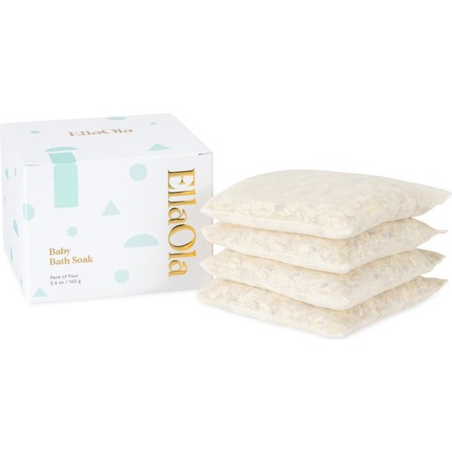 EllaOla Pack of 4 Organic Bath Soak, White