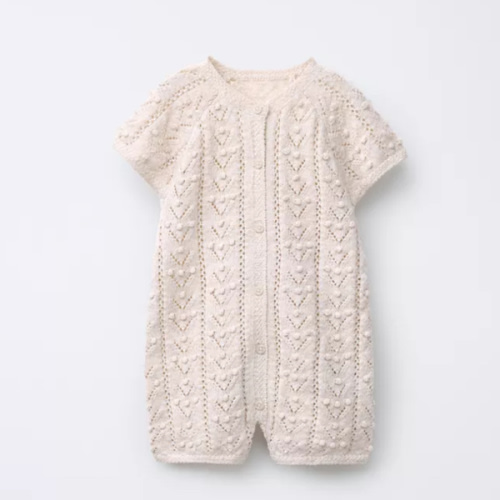 KNIT SHORT JUMPSUIT - Light beige | ZARA United States