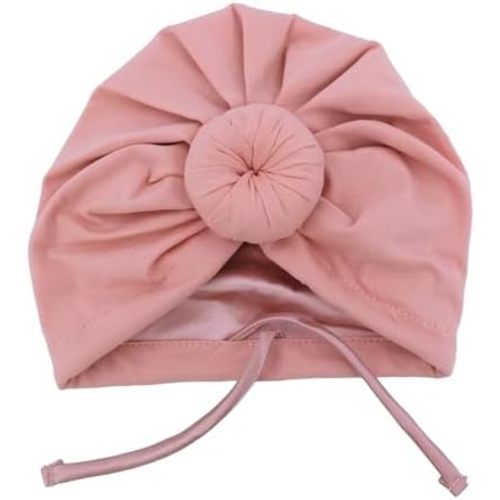 Silky Satin Lined Turban Hat for Babies Infant Toddler Girls Boys Bonnet Newborn Cotton Beanie Little Kids Shower Caps