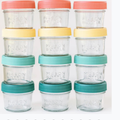 Breastmilk Storage Jar Set – Mason Bottle