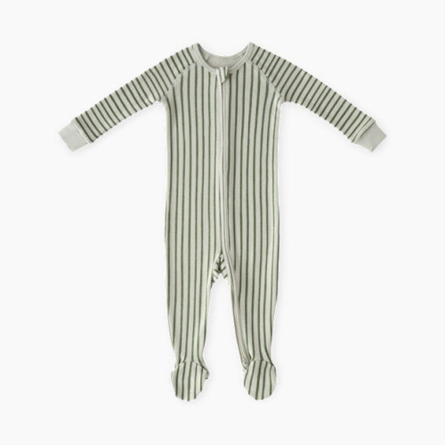 Pehr Ribbed Baby Sleeper - Stripes Away Evergreen, 3-6 M