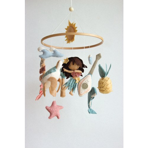 Hawaiian baby mobile, tropical baby mobile, aloha baby shower