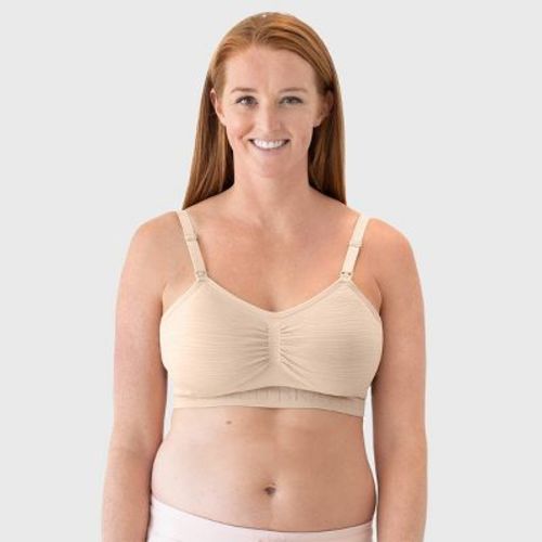 Kindred Bravely Women's Sublime Pumping + Nursing Hands Free Bra - Pink Heather M-busty: Medium Support, Wireless, Adjustable Straps