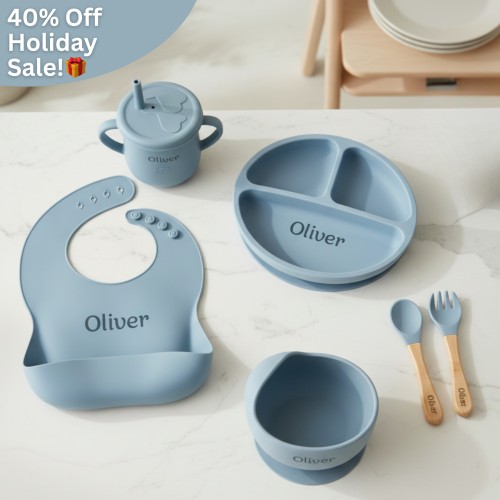 Noah + Nori™ Personalized Baby Feeding Set – Noah + Nori Personalized Gifts