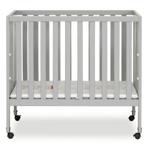 Dream On Me Jett Non-Full Size Folding Crib, Color: Gray