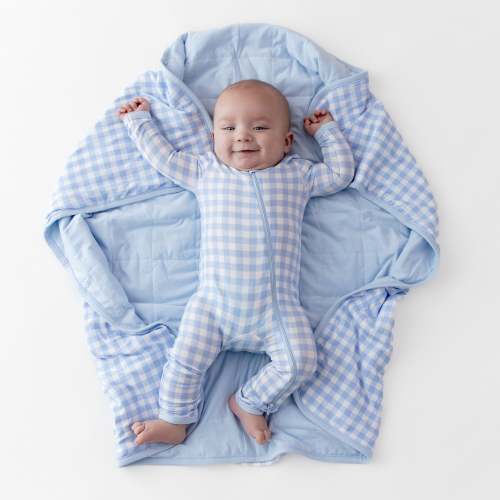 Baby Blanket in Gingham Breeze