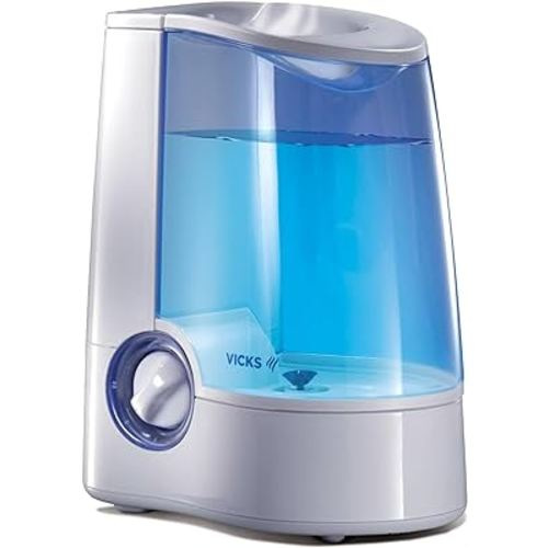 Vicks Warm Mist Humidifier Small to Large Room for Baby, Kids and Adults, 1 Gallon Tank