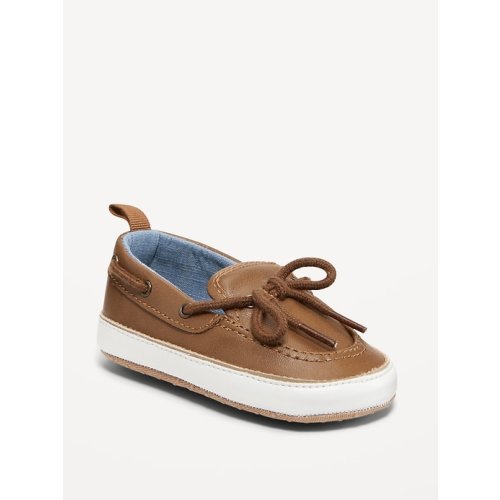 Faux-Leather Boat Shoes for Baby