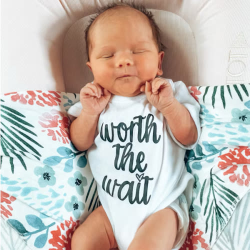 Worth the Wait Christian Infant Bodysuit Onesie