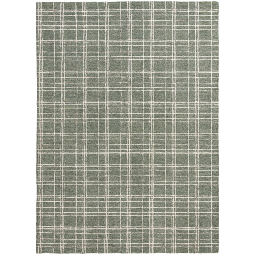 Better Homes & Gardens 5x7 Green Plaid Wool Indoor Area Rug