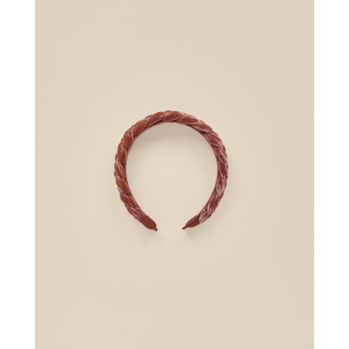 NORALEE Velvet Braided Headband || Poppy