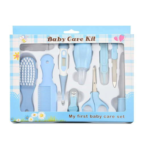 HadinEEon Newborn Baby Grooming Kit, Infants Must Have Health Care Accessories Set, Blue
