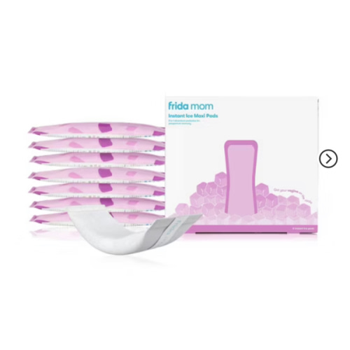 Frida Mom 2-in-1 Postpartum Pads, Absorbent Perineal Ice Maxi Pads, Instant Cold Therapy Packs and Maternity Pad in One