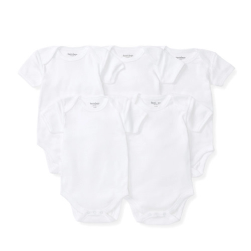 Bee Essentials Organic Short Sleeve Baby Bodysuit 5 Pack | Burt's Bees Baby®