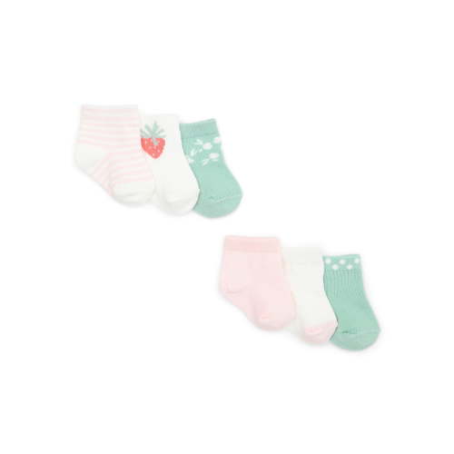Carters Child of Mine Newborn Girls Crew Socks - 6-Pack