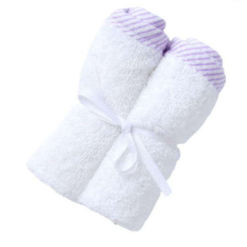 2 Piece Washcloth Set, Seersucker