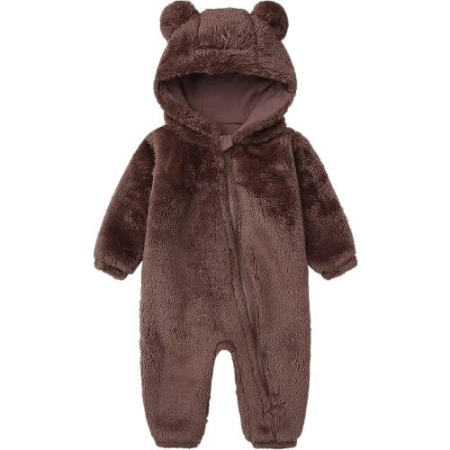 6-9 Months Warm Fleece Hooded