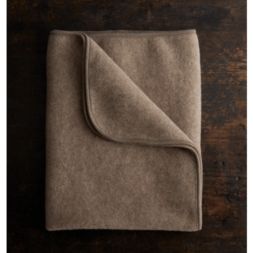Dipper Swaddle/Baby Blanket - Merino Wool Fleece - Driftwood
