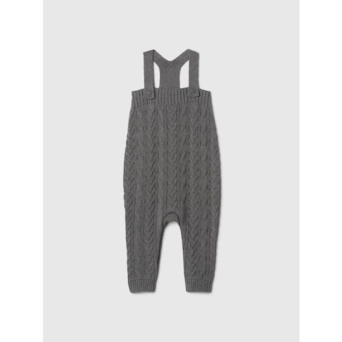 Baby Cable-Knit Sweater Overalls