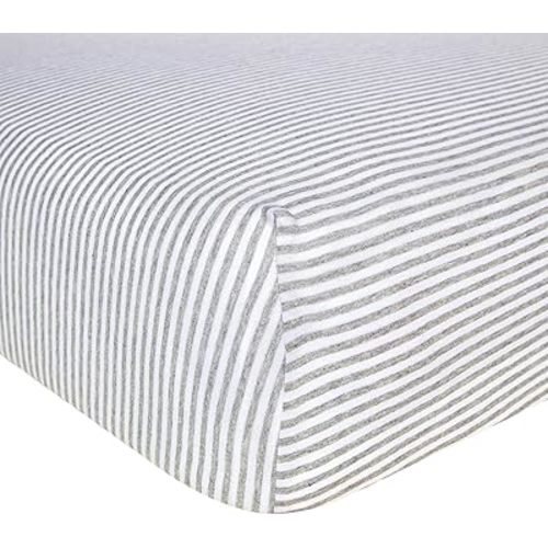 Burt's Bees Baby Essential Organic Cotton Fitted Crib Sheet, Breathable for Boy Girl Standard Crib & Toddler Mattresses