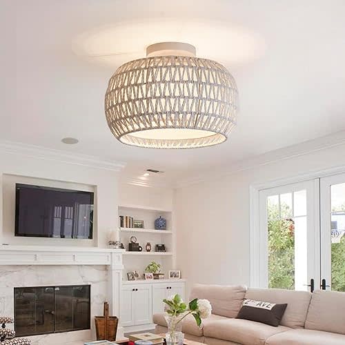 Rattan Ceiling Light Fixtures