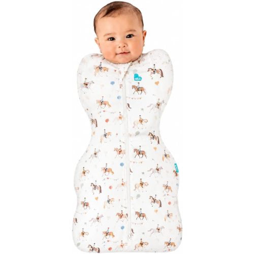 Love to Dream Swaddle UP, Baby Sleep Sack,Self-Soothing Swaddles for Newborns, Improves Sleep,Secure Fit Calms Startle Reflex,New Born Essentials for Baby,1.0 TOG,Small 5-8.5 lbs,Chicken Run Olive