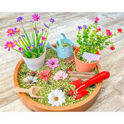 Gardening Sensory Bin, Spring/Summer Sensory, Taste Safe, Montessori