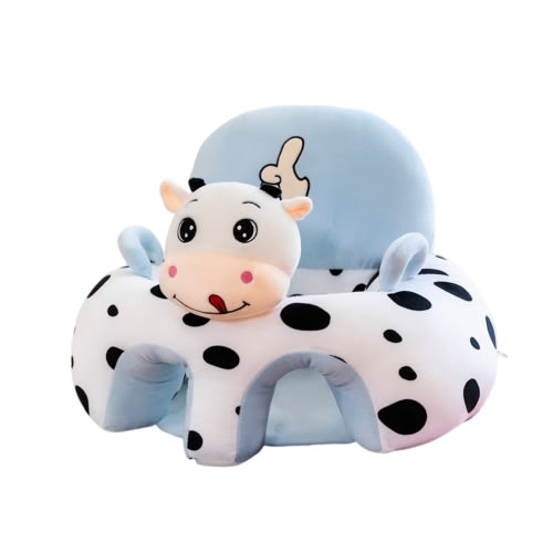 AQQW Baby Sofa Chair Cartoon Animals Baby Seat with Leg Holes Handles Non-Slip Bottom Sofa Chair with Back Support for Infants Sitting Up