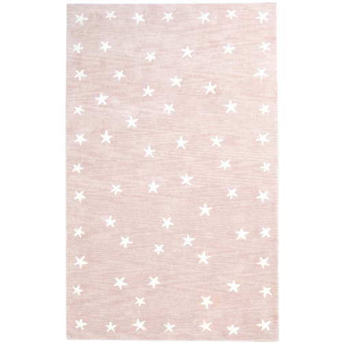 Pink Star Rug Kids Rug Pink Starry Skies Rug Nursery Rug Star Pink Rug