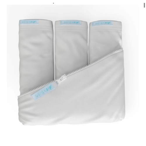 Crib Zip Sheet Starter Pack - Crib 3-Pack / White