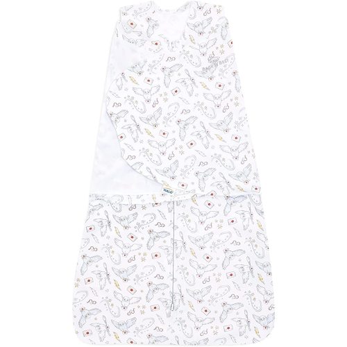 HALO Harry Potter 100% Cotton Sleepsack Swaddle, 3-Way Adjustable Wearable Blanket, TOG 1.5, Harry Potter Messenger, Newborn, 0-3 Months