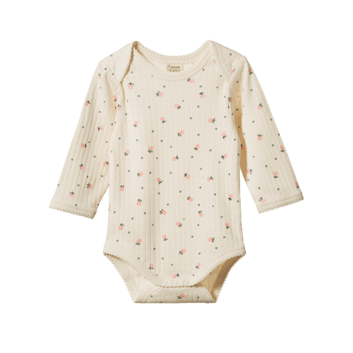 Pointelle Long Sleeve Bodysuit