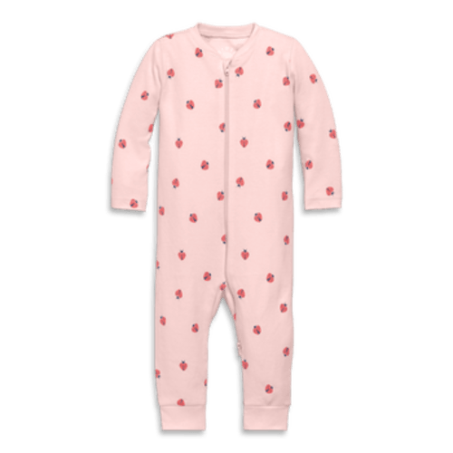 Baby Organic Zip Romper In Baby Bugs