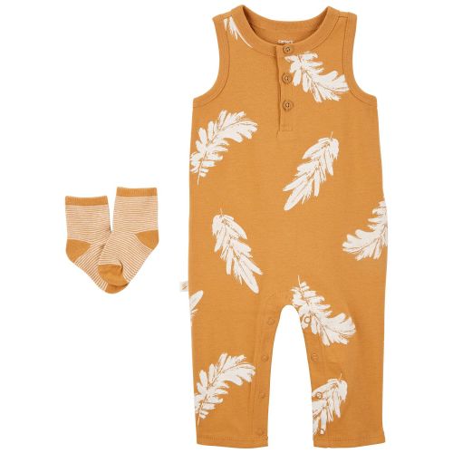 Baby 2-Piece Feather Jumpsuit & Socks Set - Carter's | Carter's