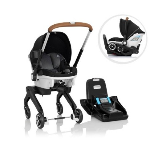 Evenflo Gold Shyft DualRide Infant Car Seat and Stroller with Storage Bag & Canopy - Moonstone Gray