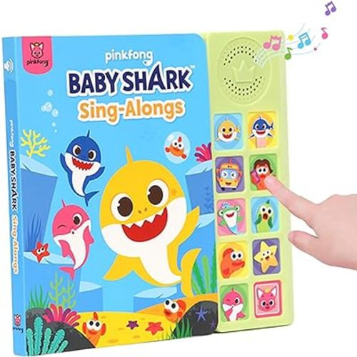 Baby Shark Sing-Alongs 10 Button Sound Book | Baby Shark Toys | Learning & Education Toys | Interactive Baby Books for Toddlers 1-3 | Gifts for Boys & Girls
