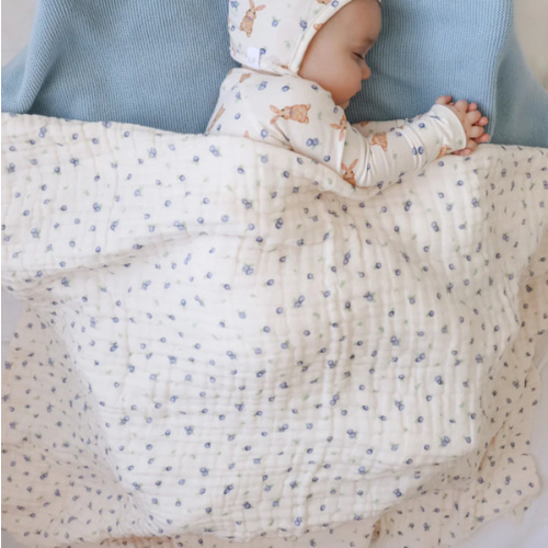Gauze Blanket | Blueberries – Little and Fern