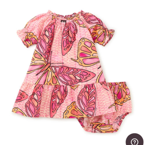 Puff Sleeve Baby Dress | Tea Collection