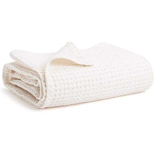 Simka Rose Waffle Baby Blanket Cotton Soft Breathable Swaddle Blanket for Baby Nursery, Stroller & Crib Blanket - Baby Receiving Blankets for Boys & Girls Gender Neutral Toddler Blanket